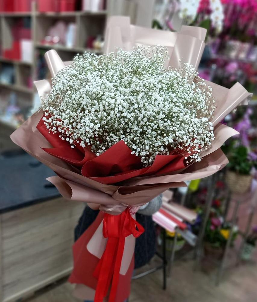 Букет Белые хлопья в Давыдовке Букет цветов из: Гипсофила в Давыдовке