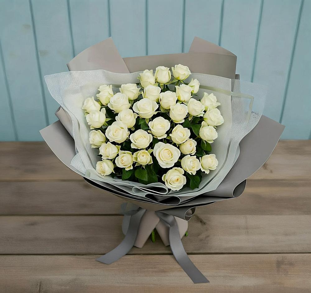 Букет Белоснежная нежность в Давыдовке
