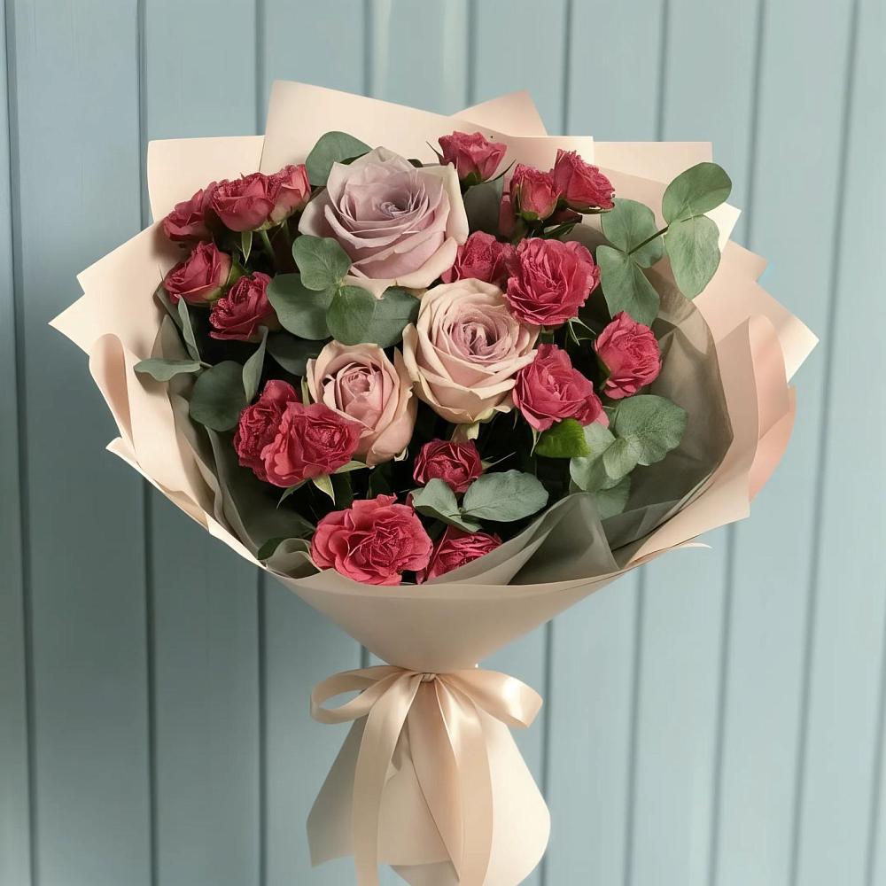 Букет цветов из: Гвоздики и Розы в Давыдовке