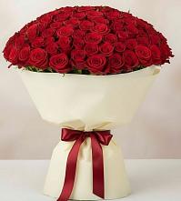 Букет 101 Красная роза Милано в Давыдовке