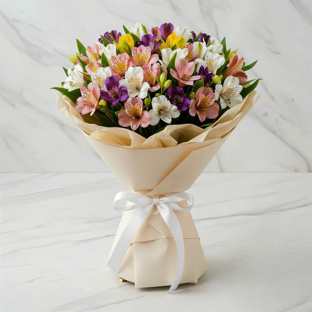 Букет цветов из: Альстромерии в Давыдовке