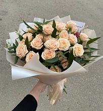 Букет Кремовые розы Латте в Давыдовке