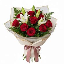 Букет цветов из:  Лилии и Розы в Давыдовке
