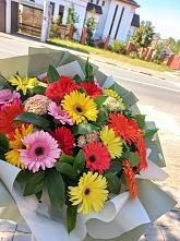 Букет цветов из:  Герберы #REPLACE_PRED# Давыдовке