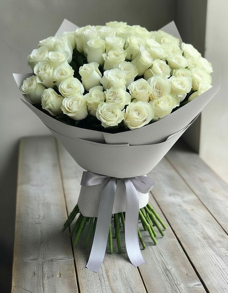 Букет 35 Белых роз в Давыдовке