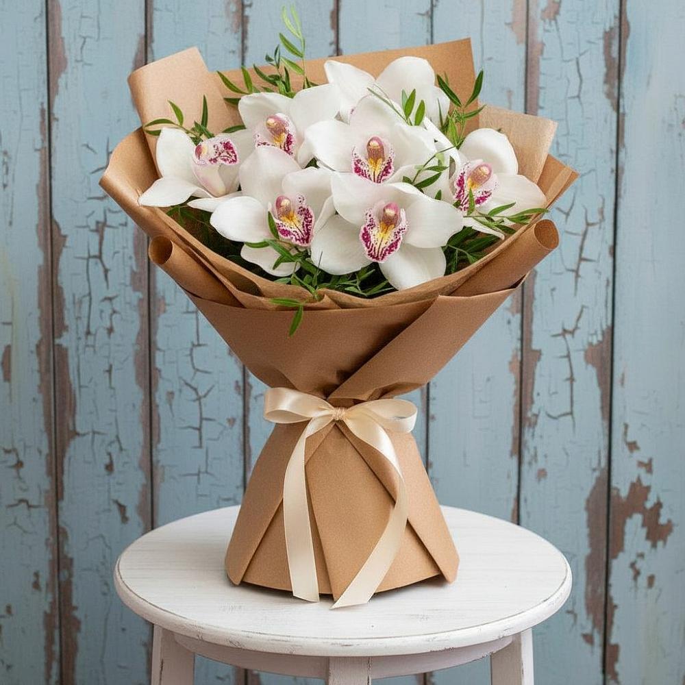 Букет цветов из: Орхидеи и Розы в Давыдовке