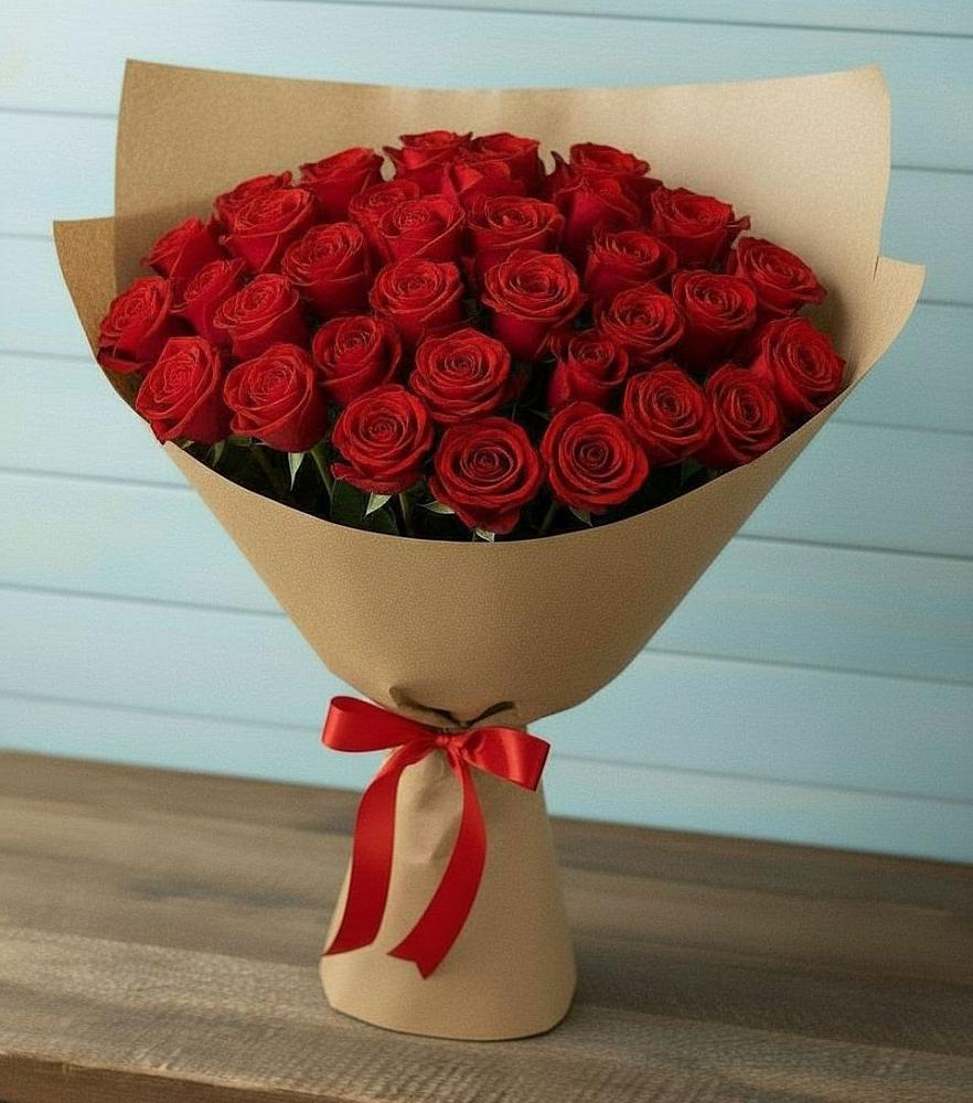 Букет Красные розы Милано в Давыдовке