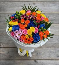 Букет цветов из:  Розы и Хризантемы в Давыдовке