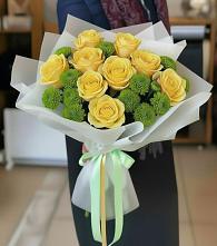 Букет цветов из:  Хризантемы и Розы в Давыдовке