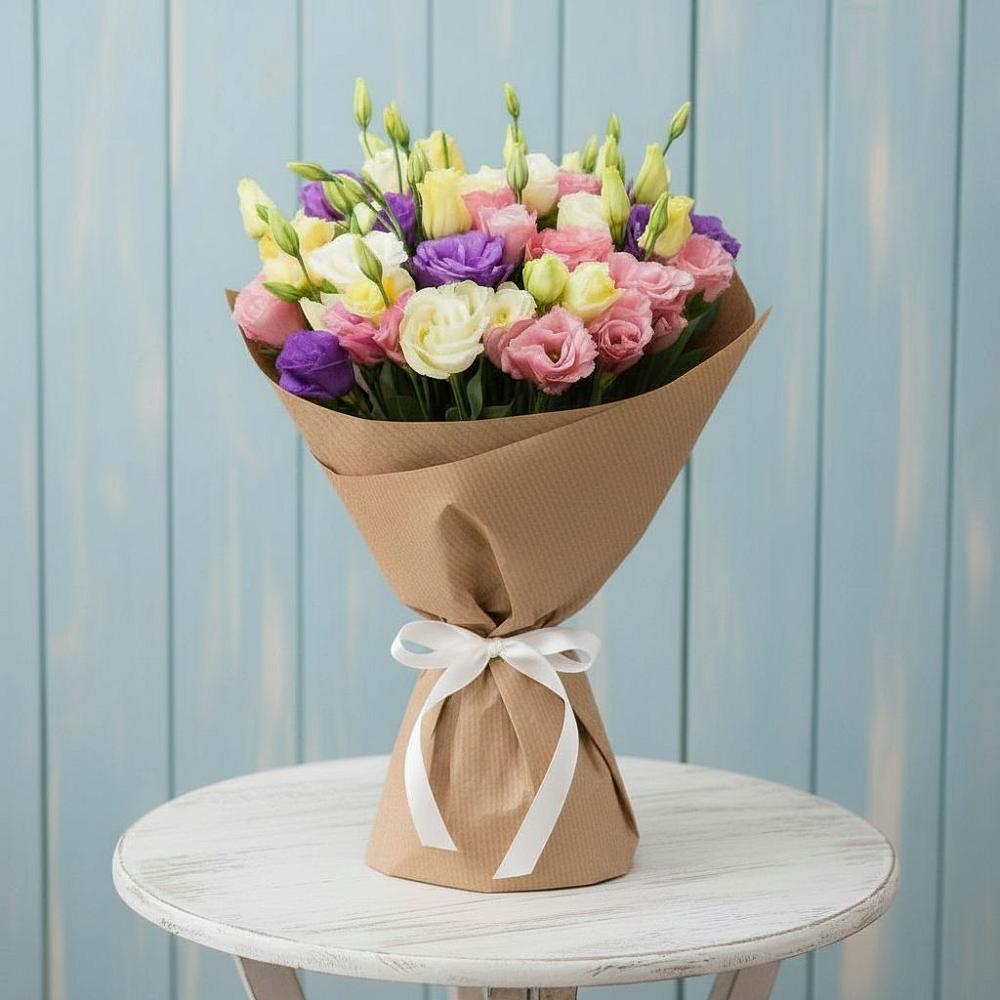 Букет цветов из: Лизиантусы в Давыдовке