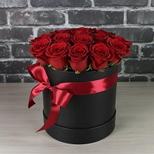 Цветочная композиция из Розы в шляпной коробке в Давыдовке