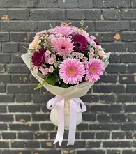 Букет цветов из:  Герберы и Хризантемы в Давыдовке