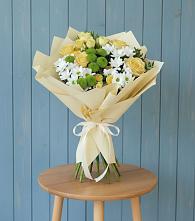 Букет цветов из:  Хризантемы и Розы #REPLACE_PRED# Давыдовке