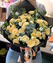 Букет цветов из:  Розы и Лизиантусы #REPLACE_PRED# Давыдовке