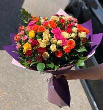 Букет Микс из разноцветных кустовых роз #REPLACE_PRED# Давыдовке