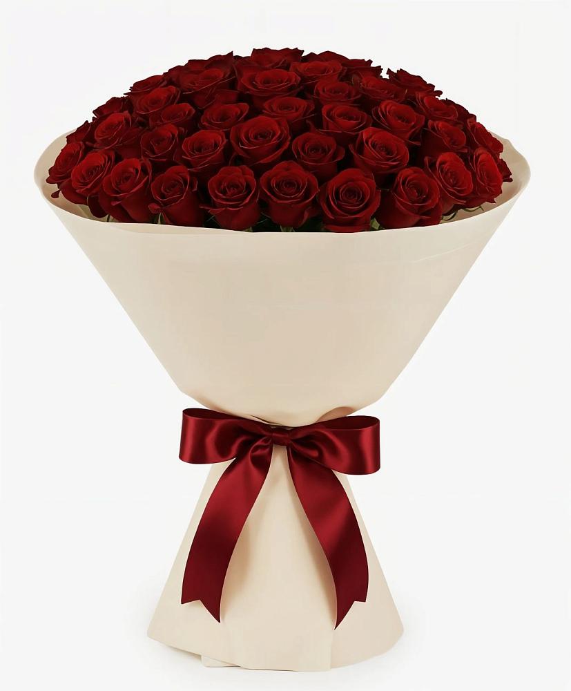 Букет 101 Бордовая роза Блэк Бакарра в Давыдовке