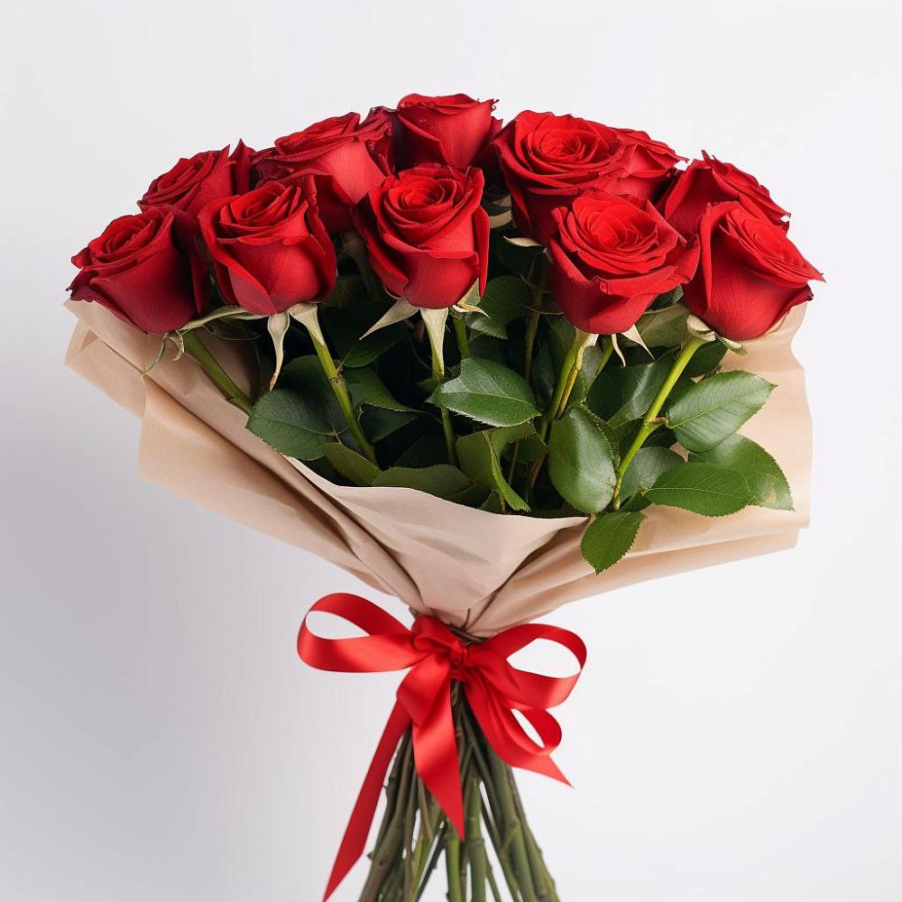 Букет 11 Красных роз Эдлесс Лав в Давыдовке