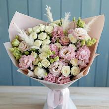 Букет цветов из:  Альстромерии и Розы в Давыдовке